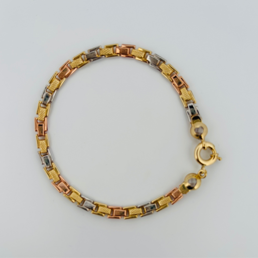 BRACELET THREE GOLD-BRDS072510001