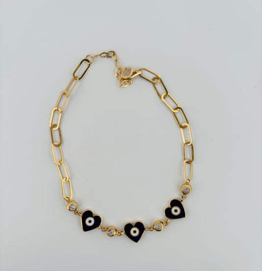 BRACELET BLUE HEART-BRDS072514003