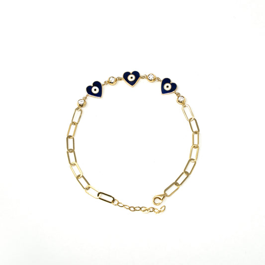 BRACELET BLUE HEART-BRDS072514003